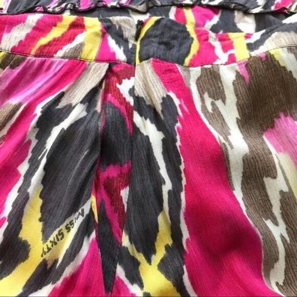 Vintage Miss Sixty Bohemian Tiered Maxi Skirt 28" Small Cottagecore Gypsy Hippie - Picture 14 of 16